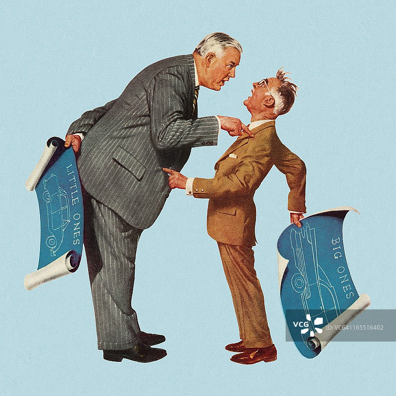 建筑师：大与小图片素材