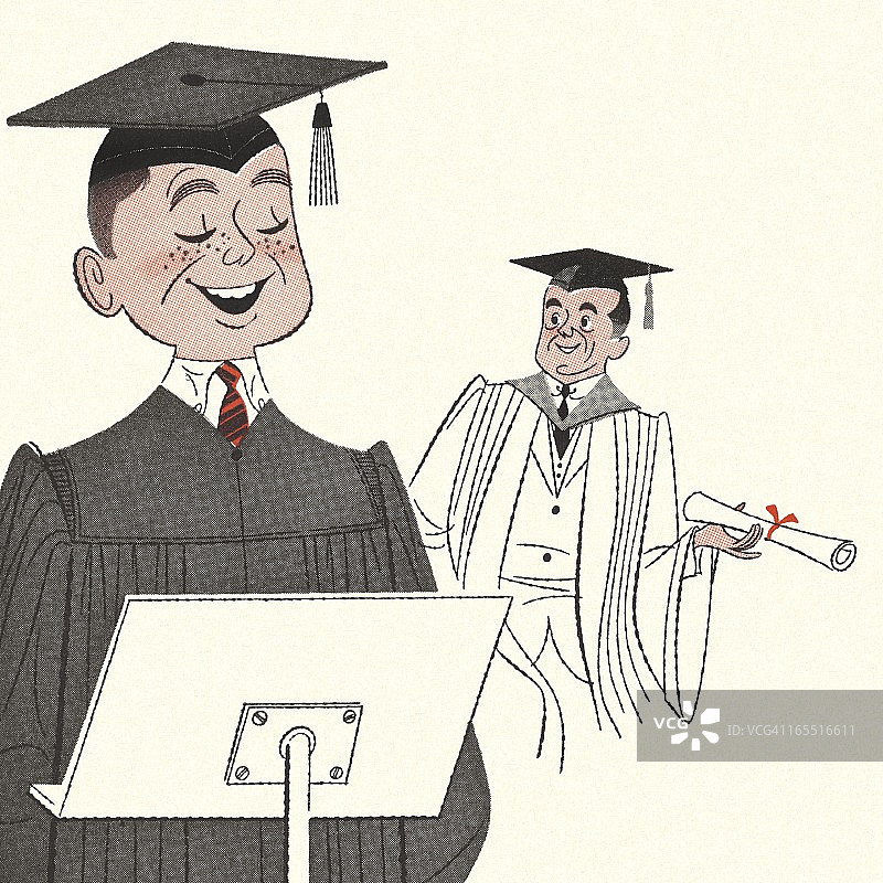 毕业生发表演讲图片素材