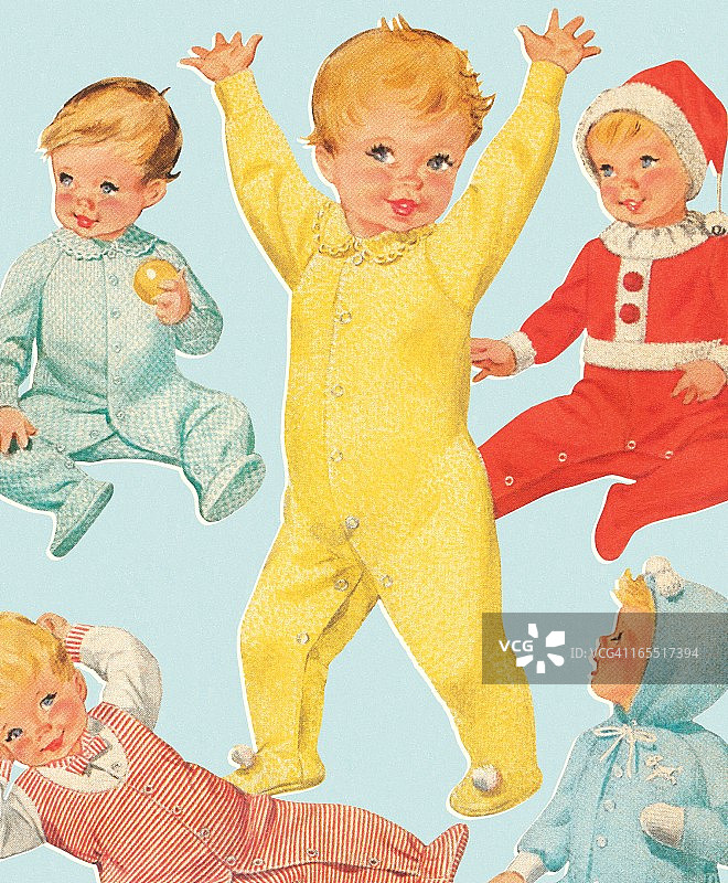 五个幼儿图片素材