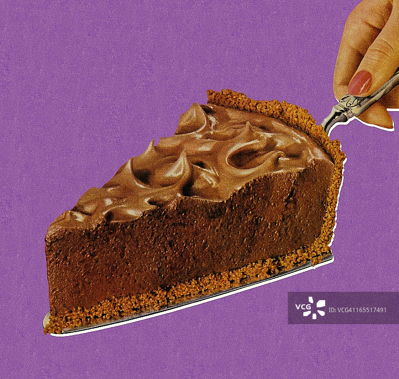 巧克力派图片素材