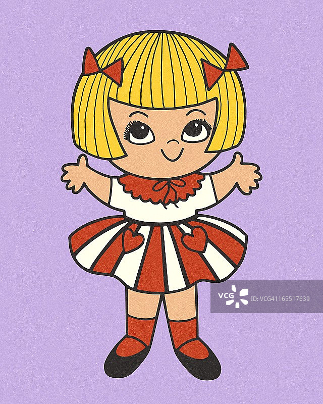 可爱的年轻女孩图片素材