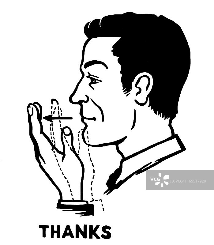 感谢手势图片素材