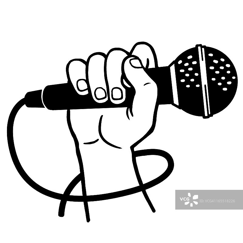 手持麦克风图片素材