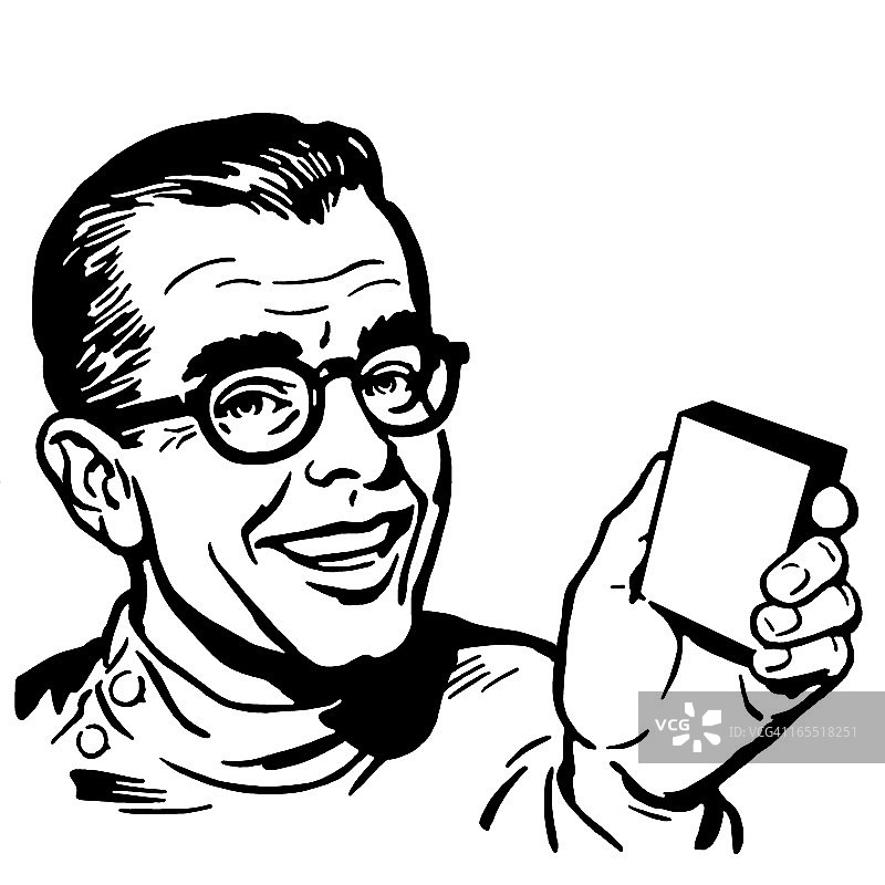 医生拿着一个小盒子图片素材