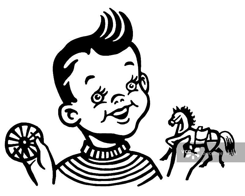 男孩玩玩具图片素材