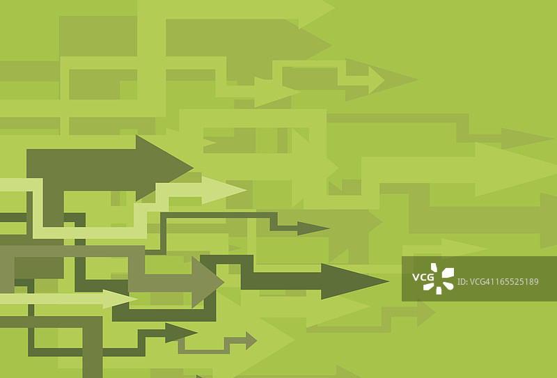 绿色箭形森林图片素材