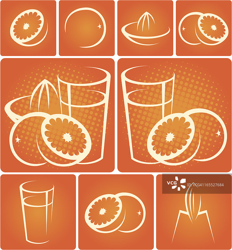 橙汁设计元素图片素材