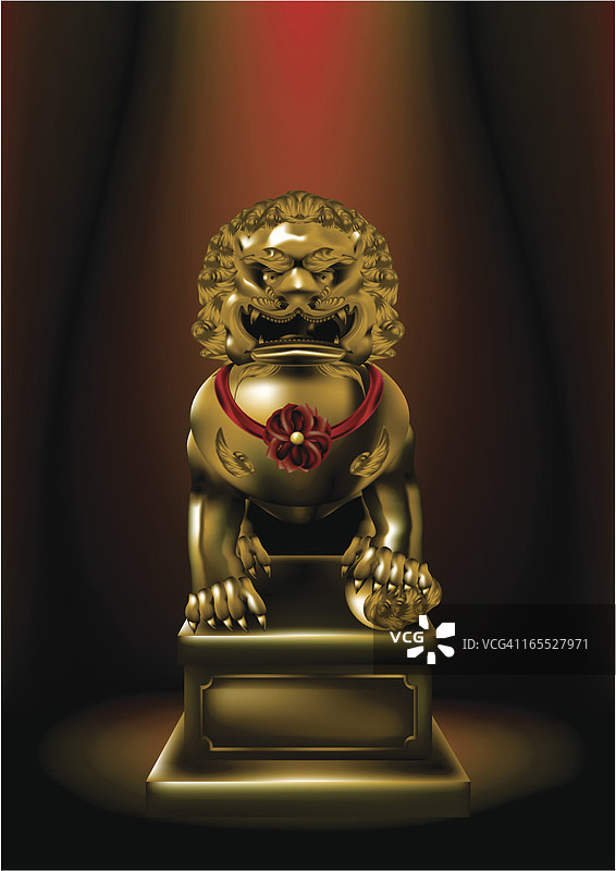 狮子雕塑图片素材