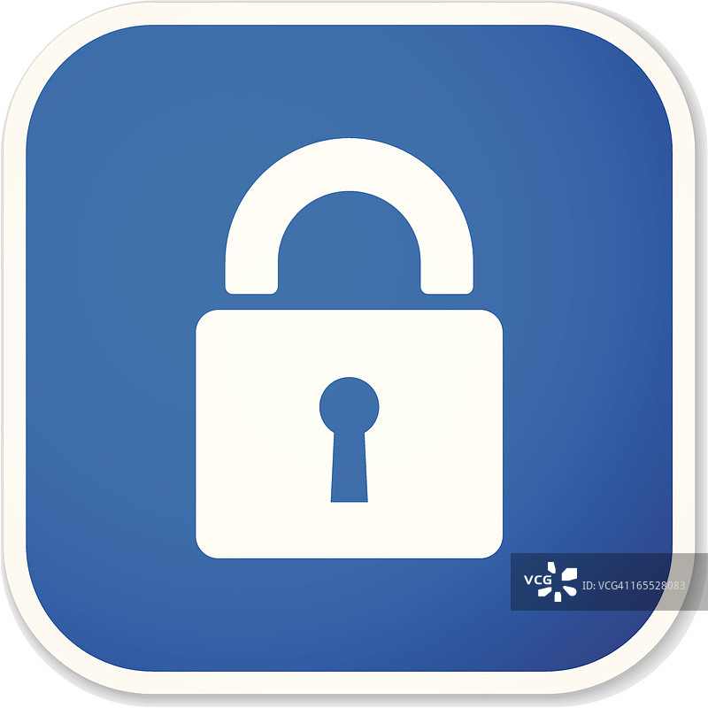 锁形方形贴纸图片素材