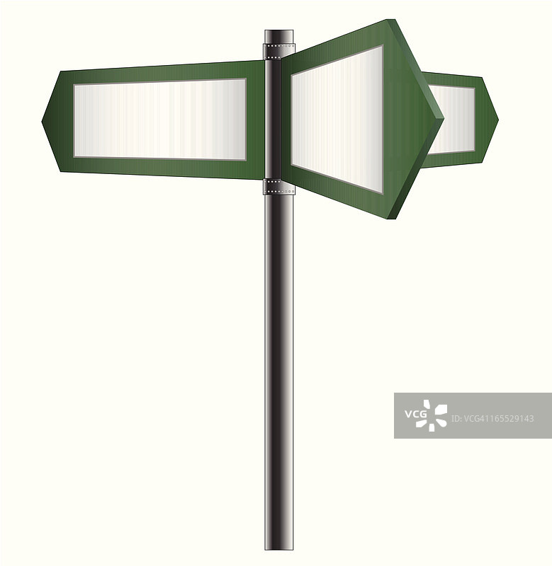空白路标牌矢量素材图片素材