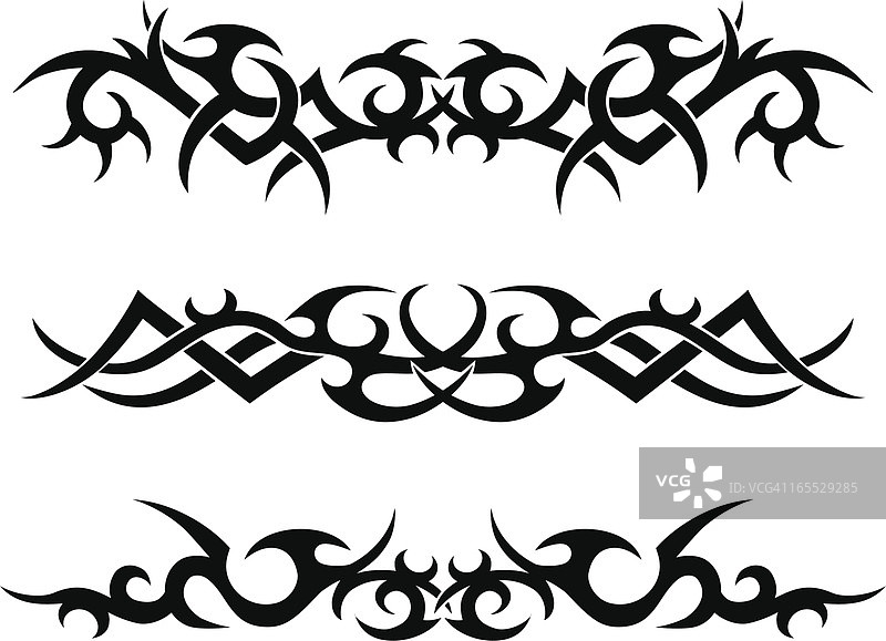 部落纹身图案图片素材