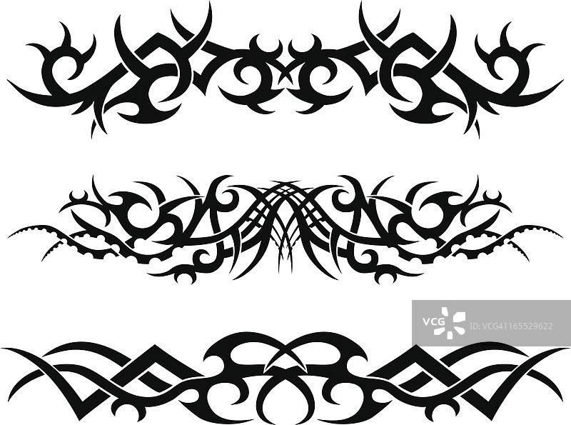 部落纹身图案图片素材