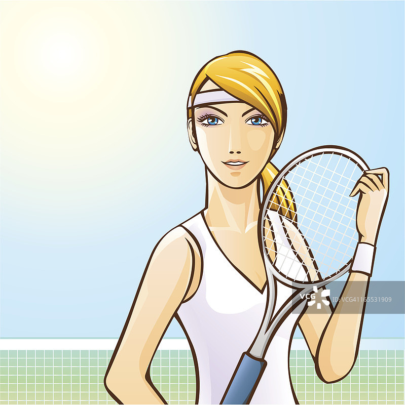 女网球运动员图片素材