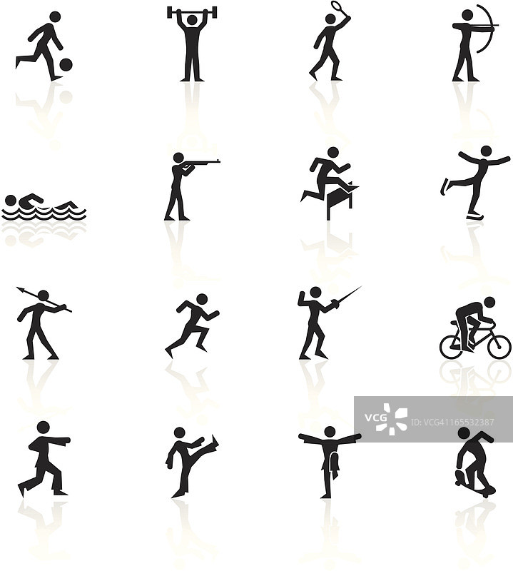 黑色体育运动符号图片素材