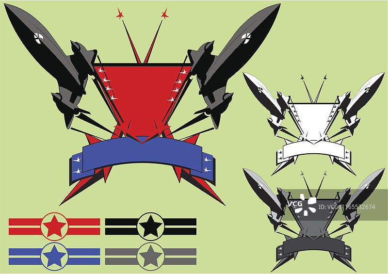 空军布贴风格图片素材