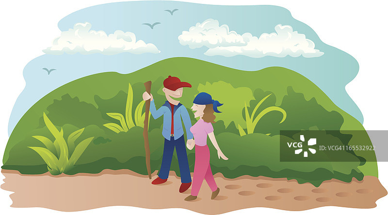 徒步旅行者图片素材