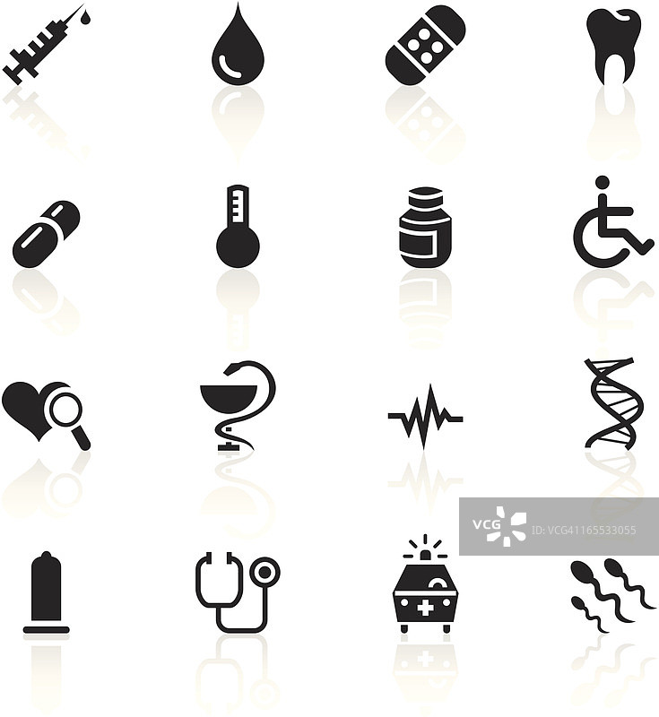 黑色符号 - 医疗图片素材