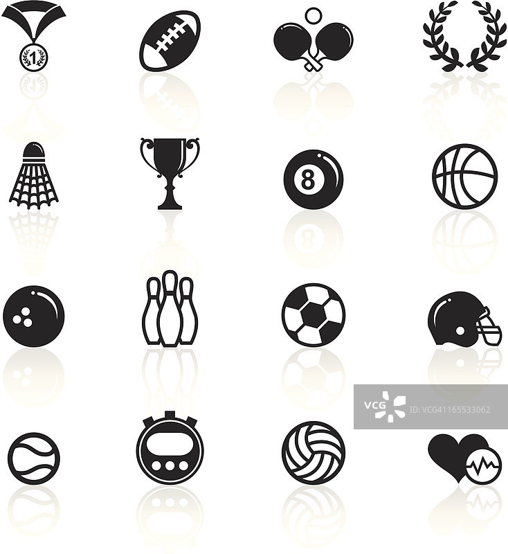 黑色体育运动符号图片素材