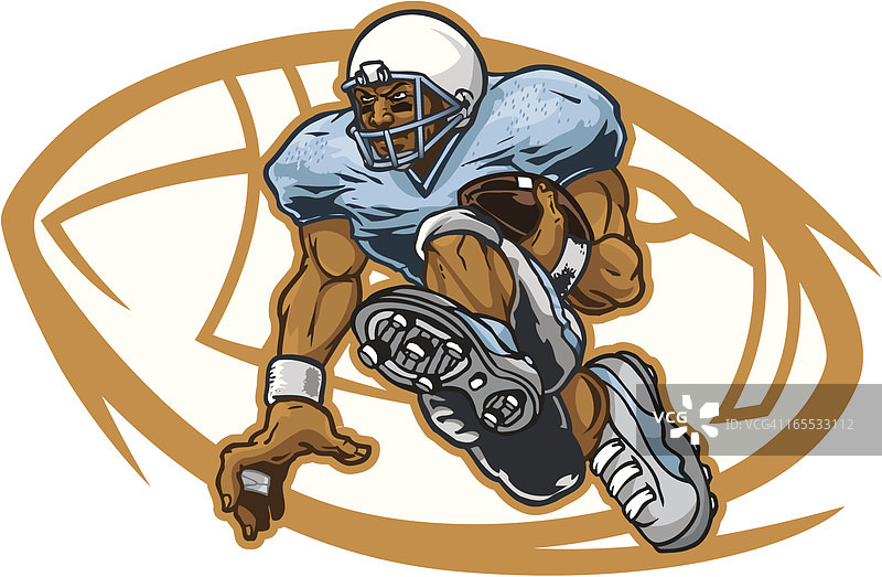 黑人足球运动员图片素材