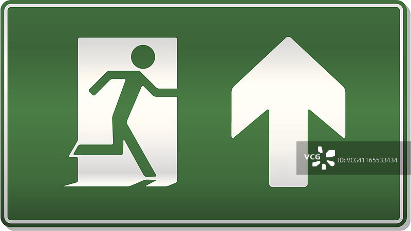 前方消防出口图片素材