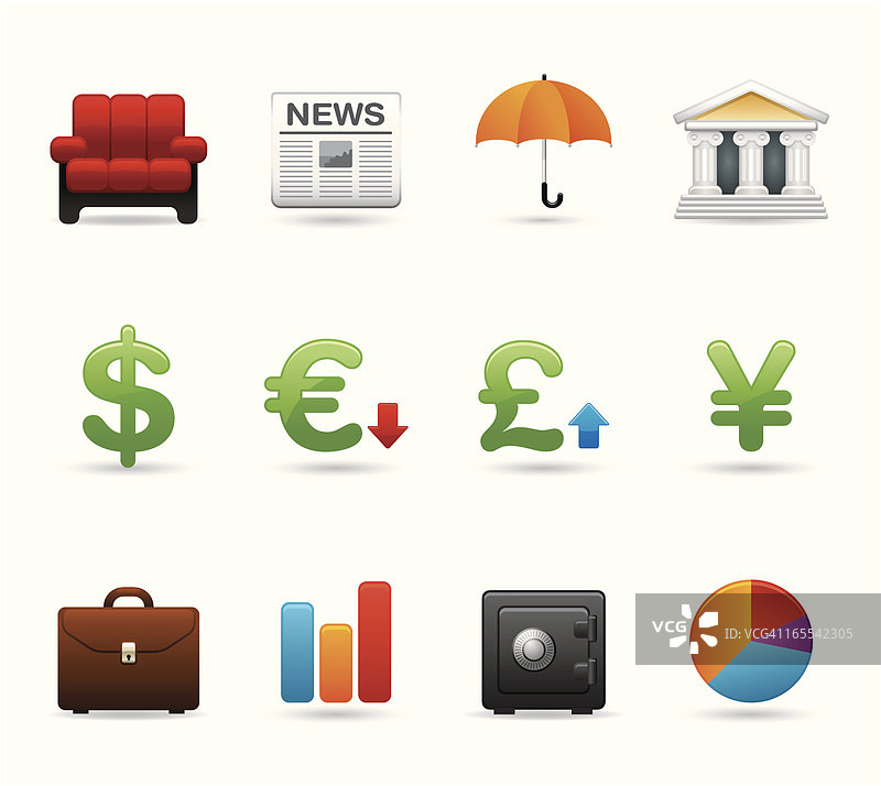 金融通用图标图片素材
