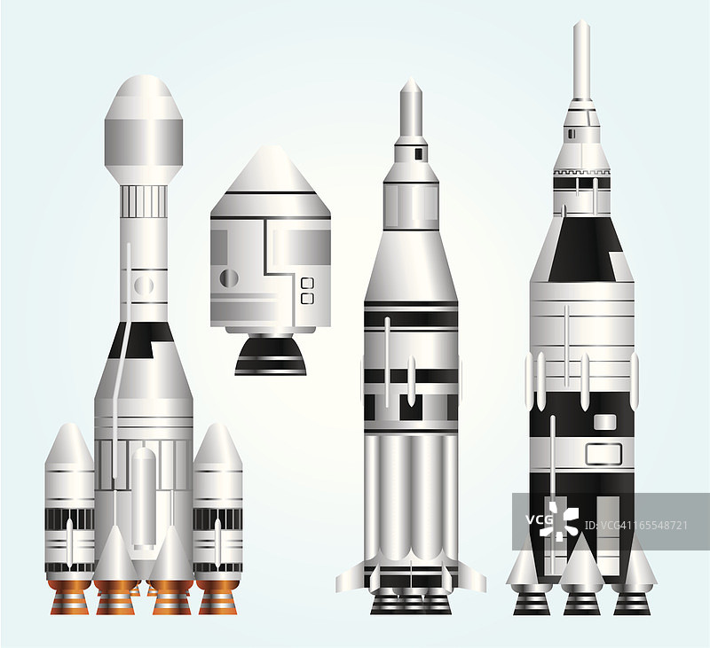 火箭合集图片素材