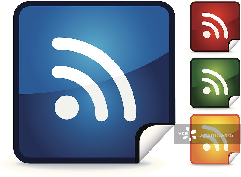 RSS订阅|贴纸系列图片素材