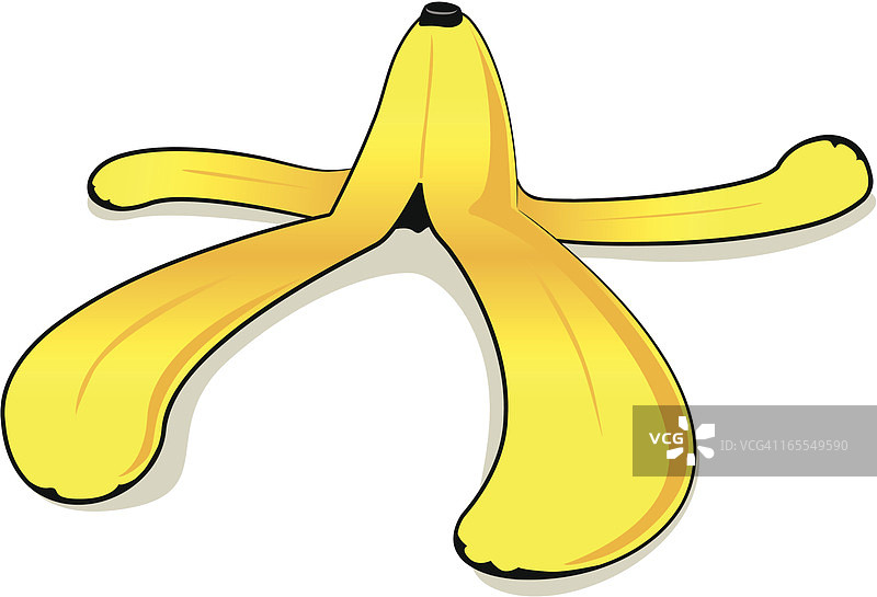 卡通香蕉皮图片素材