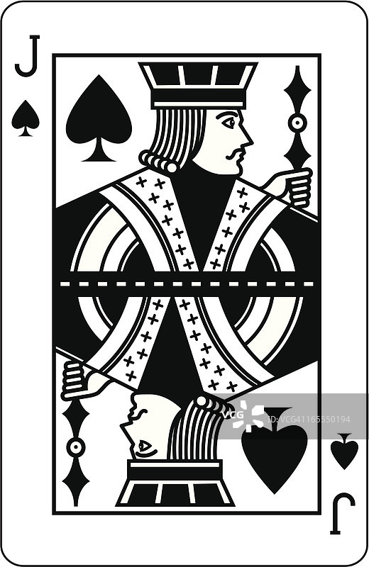 黑桃J图片素材