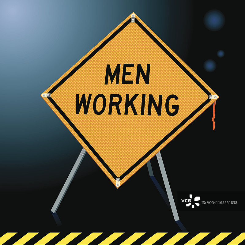 施工标志——施工中图片素材