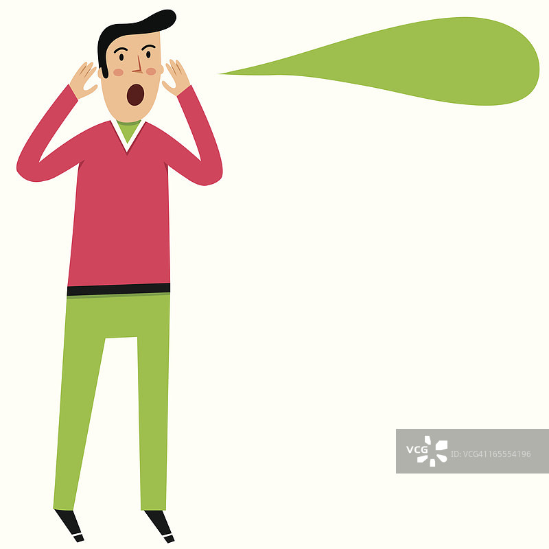 呼喊者图片素材