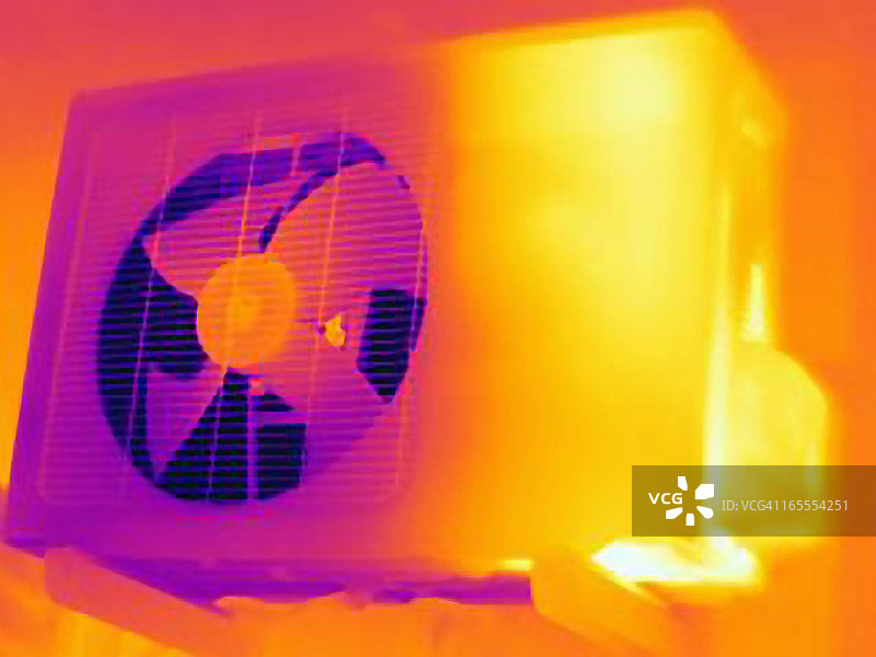 风扇热成像图图片素材