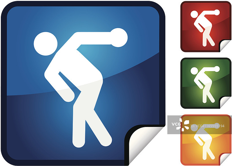 铁饼贴纸合集图片素材