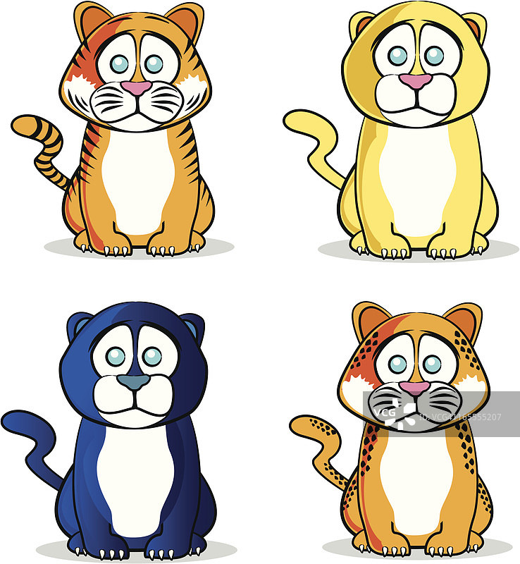 小熊卡通合集图片素材