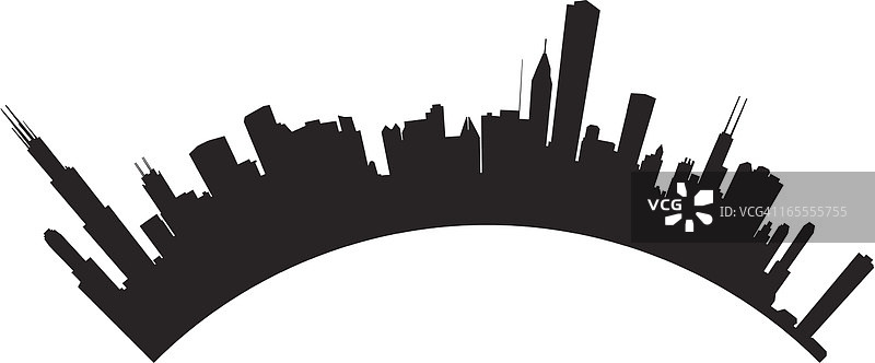 芝加哥天际线图片素材