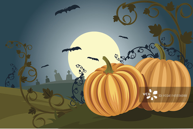 美丽的万圣节背景图片素材
