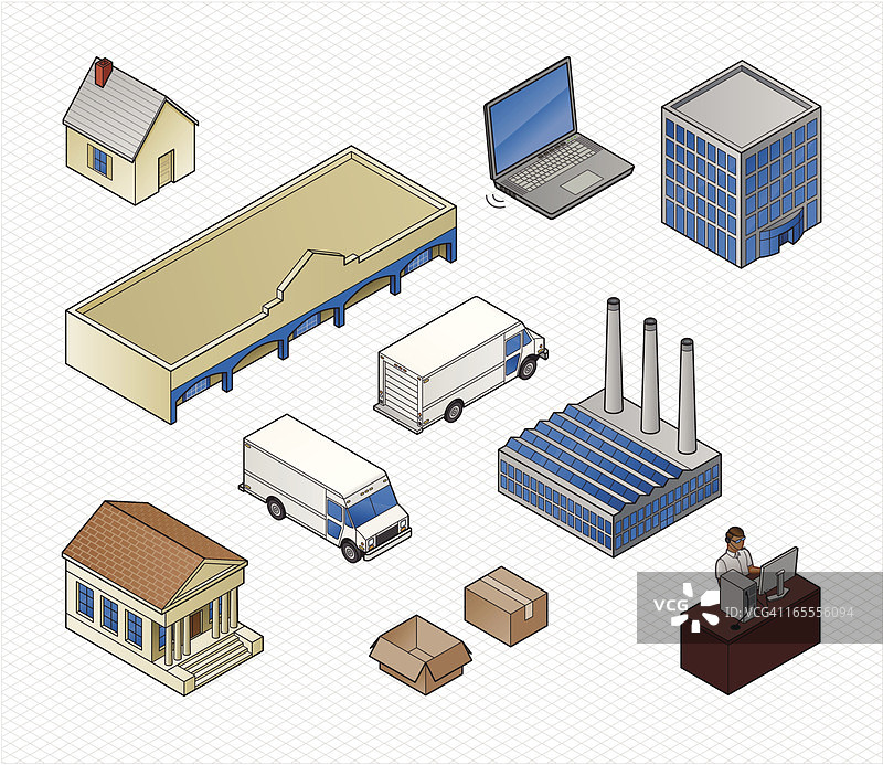 2.5D商务办公图片素材