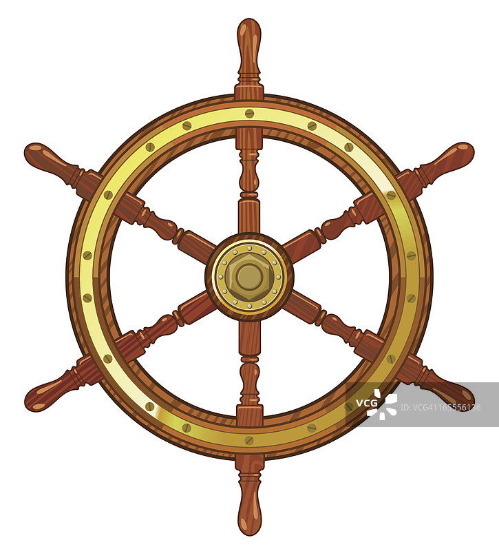 车轮舵转向图片素材