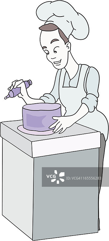 蛋糕上的糖霜图片素材