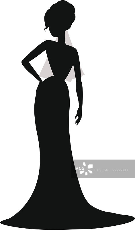 时髦的新娘图片素材