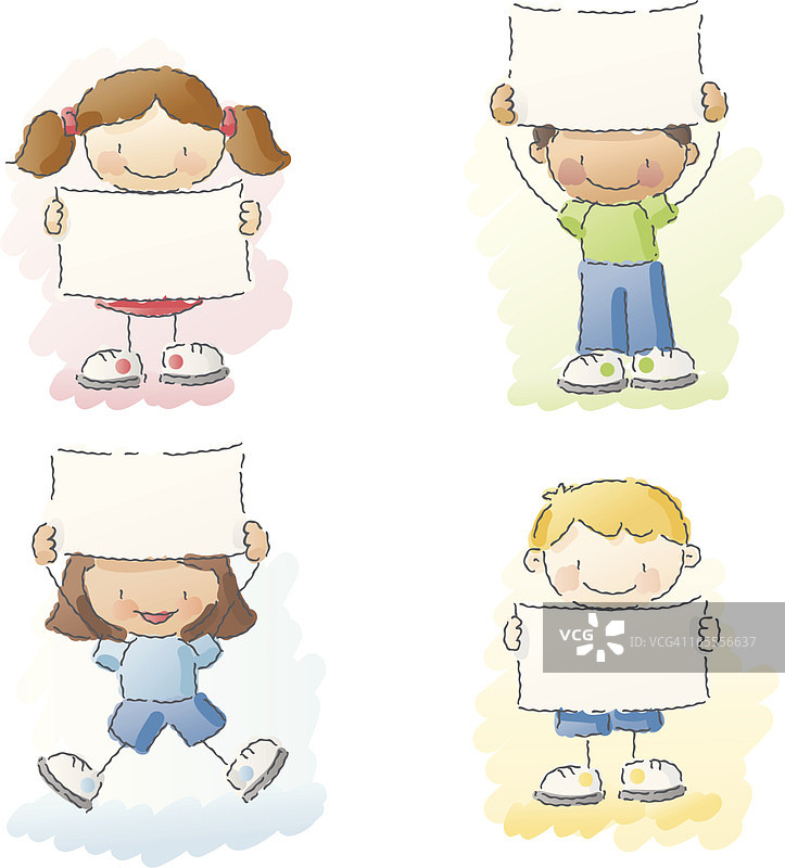涂鸦：儿童标志图片素材