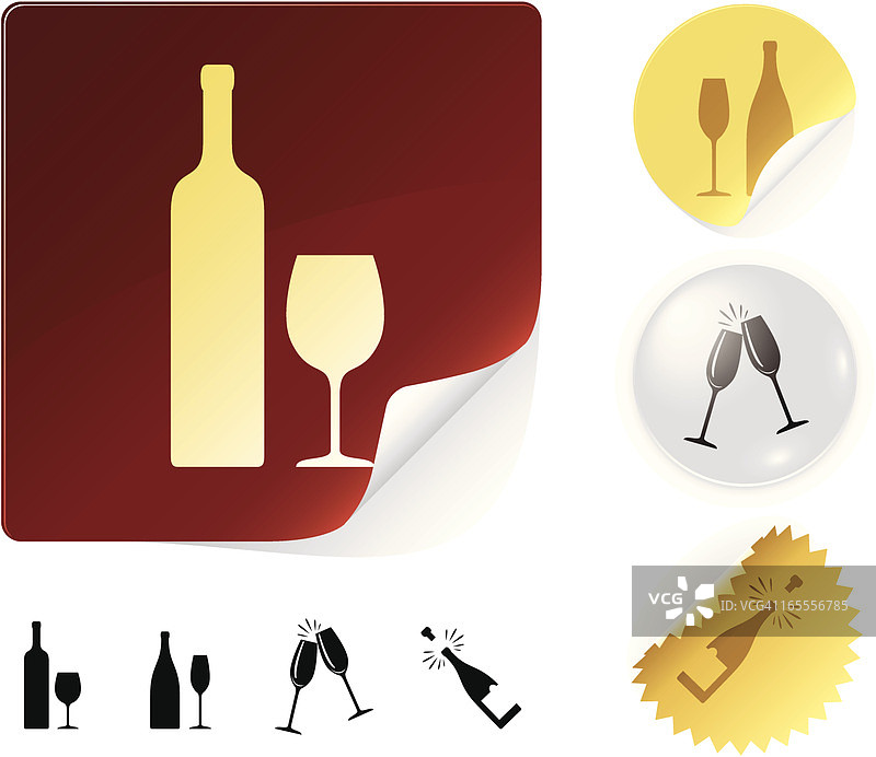 葡萄酒图标图片素材