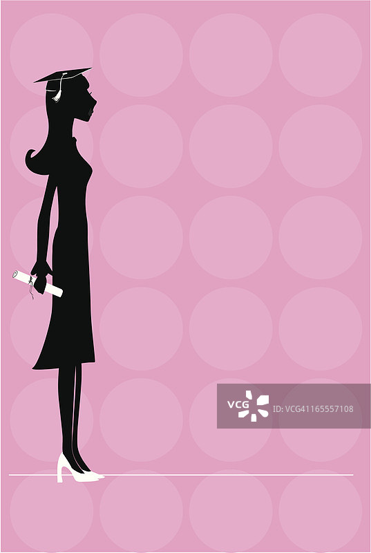 女毕业生图片素材