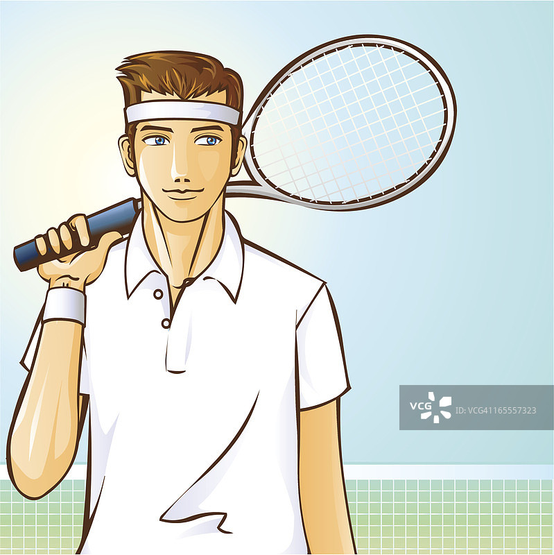 男网球运动员图片素材