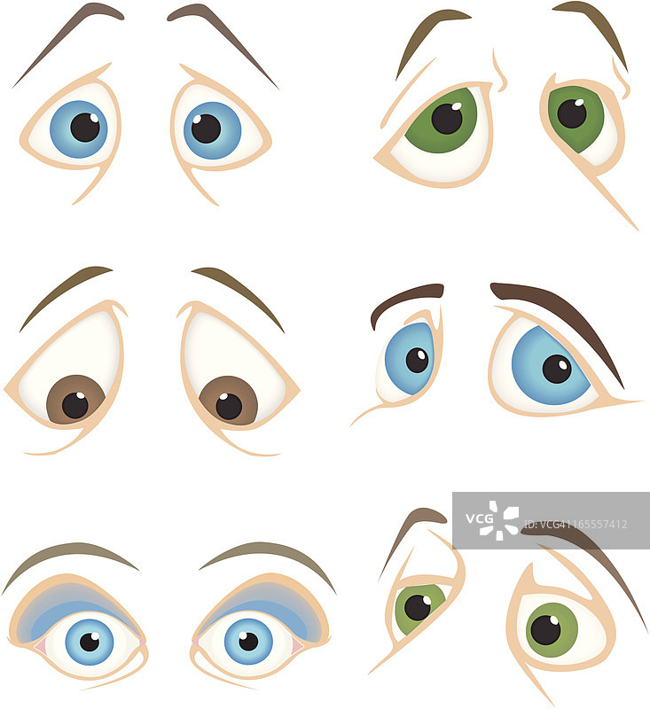 卡通眼睛图片素材