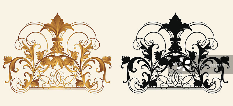 华丽的端件图片素材