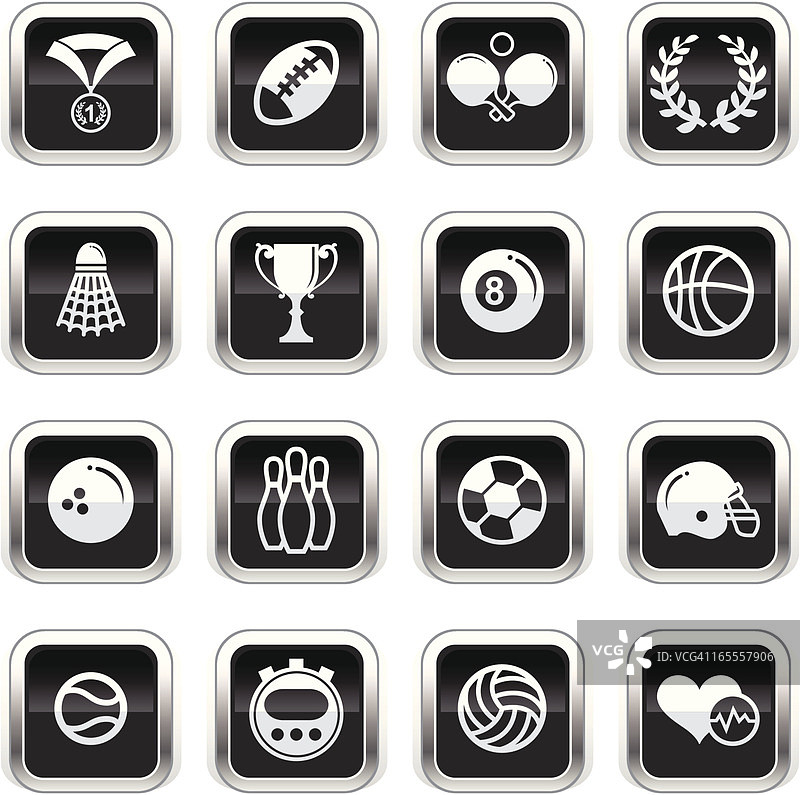 黑色光面体育图标图片素材