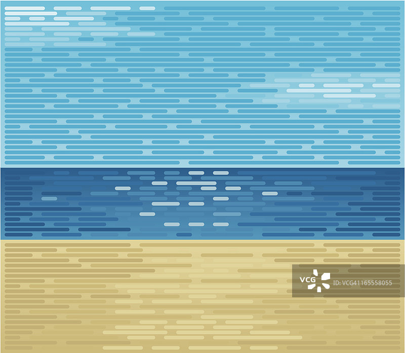 海滩速写图片素材