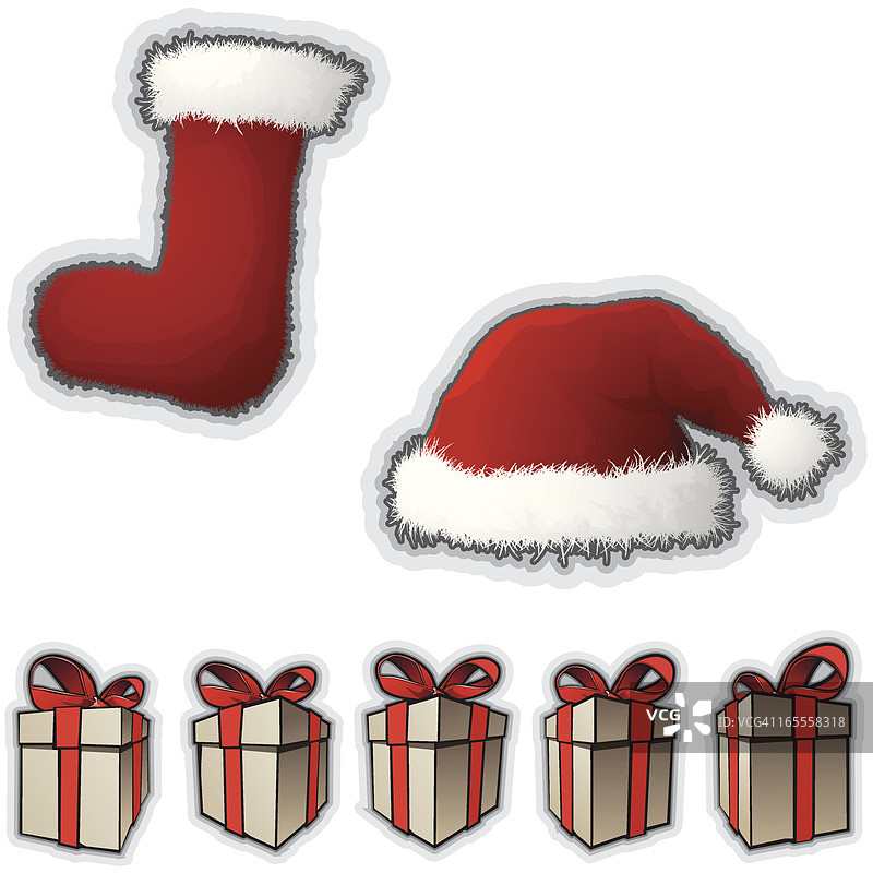 圣诞老人的装备图片素材