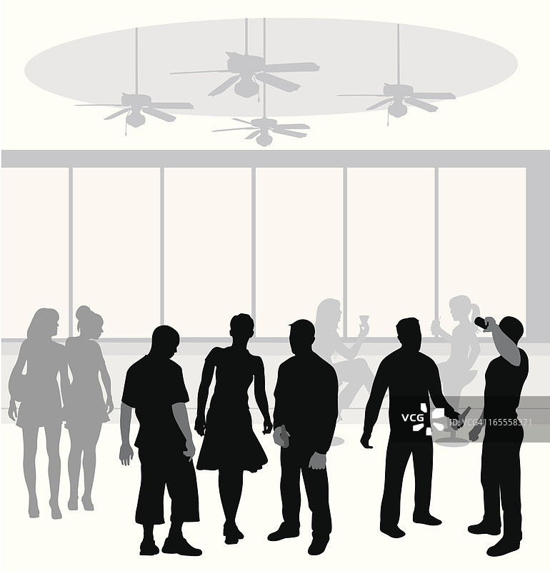 悬挂的矢量剪影图片素材